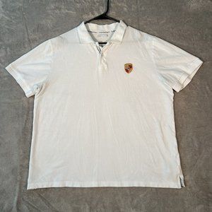 Porsche Driver Selection Men's Polo Shirt White XL Short Sleeve Shirt